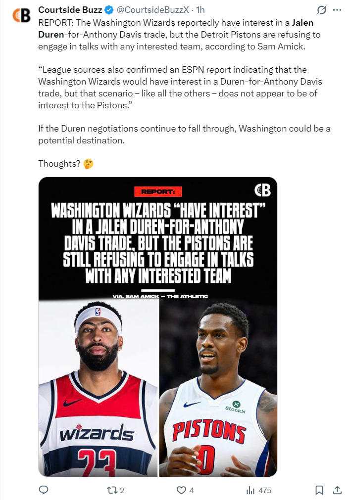 已不足14小时需决定！962万or五年2亿 活塞拒签换杜伦仅存两选择